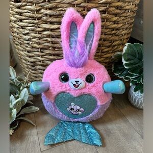Pink and Purple Plush Bunny Fish Toy